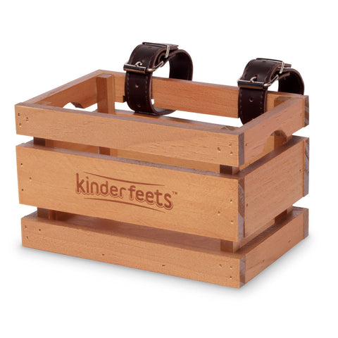 Sweet Pea Toys UAE - Kinderfeets Wooden Crate Bike Basket