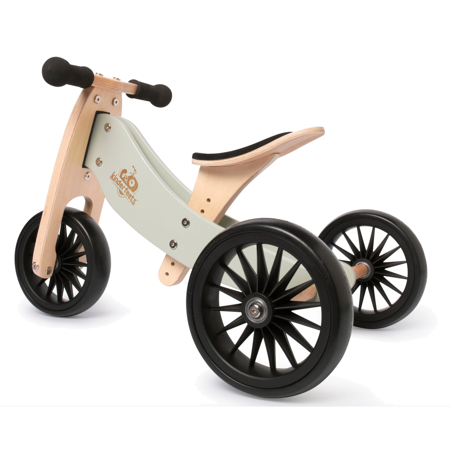 Kinderfeets - 2-in-1 Tiny Tot+ Tricycle & Balance Bike - Silver Sage