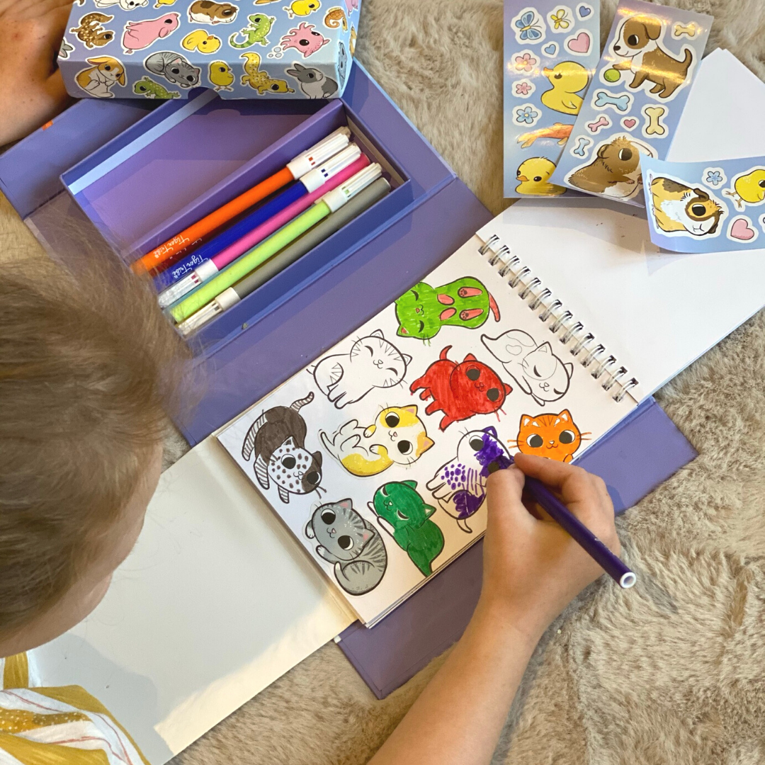 Tiger Tribe | Colouring Set In Baby Animal Design