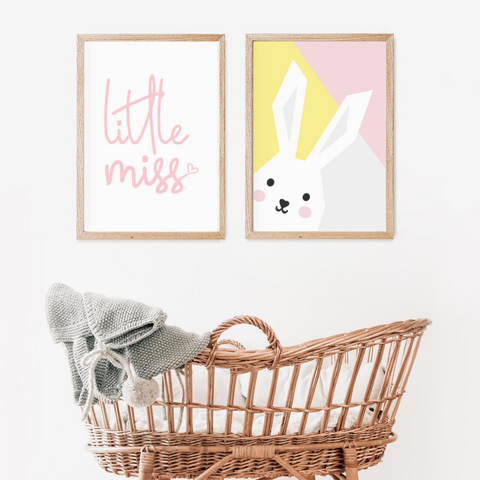 Sweet Pea - Set of 2 - Bunny & Little Miss Prints - Sweet Pea Kids