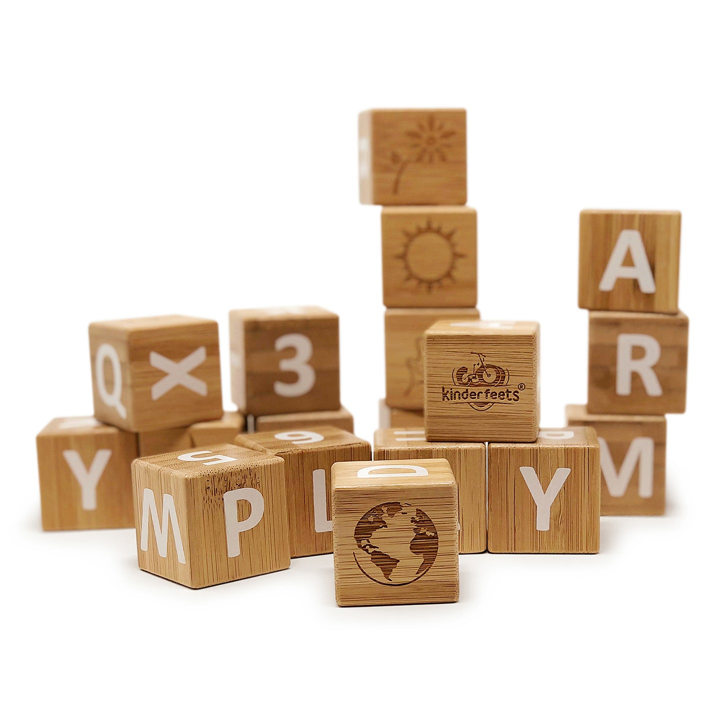 مكعبات الخيزران ABC