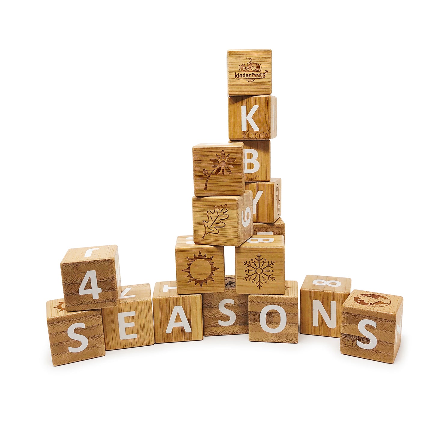 مكعبات الخيزران ABC