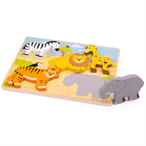 Chunky Lift Out Puzzle - Safari