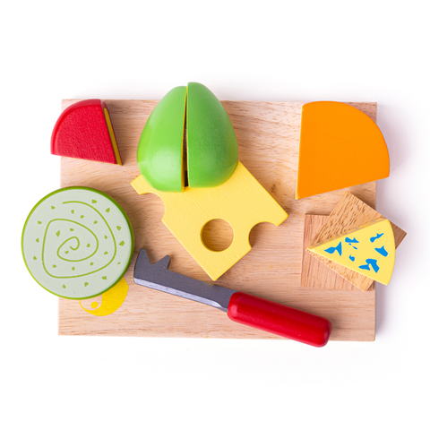 Bigjigs | Cheese Board Set | Wooden Toys | Age 3 Years+