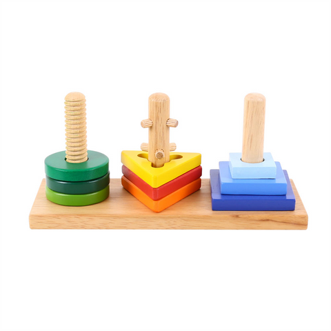 Bigjigs Educational Wooden Toys | Twist & Turn Puzzle | Age 2 Years+