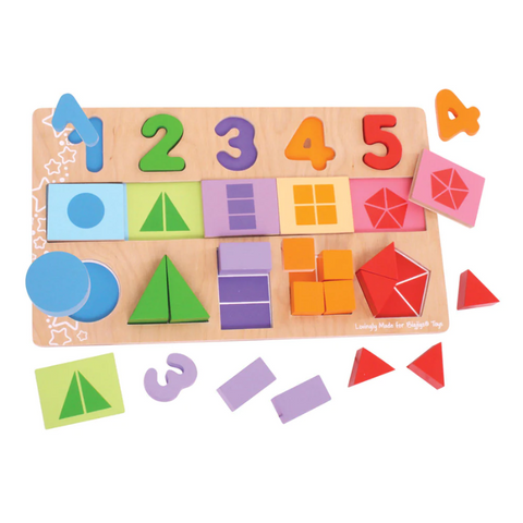 Bigjis | Educational Fractions Puzzle Toy | Age 3 years+ 