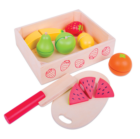 Bigjigs | Cutting Fruit Crate | Age 18 Months+| Sweet Pea