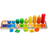 Bigjigs | Learn to Count Puzzle | Educational Wooden Toy Set