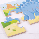 Six Piece Puzzles - Dinosaurs (set of 3)