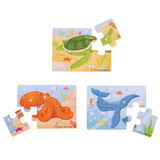 Six Piece Puzzles - Sea Creatures (set of 3)