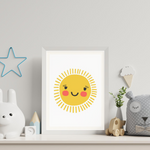 Sweet Pea - Happy Sun  Wall Art Print - Sweet Pea Kids