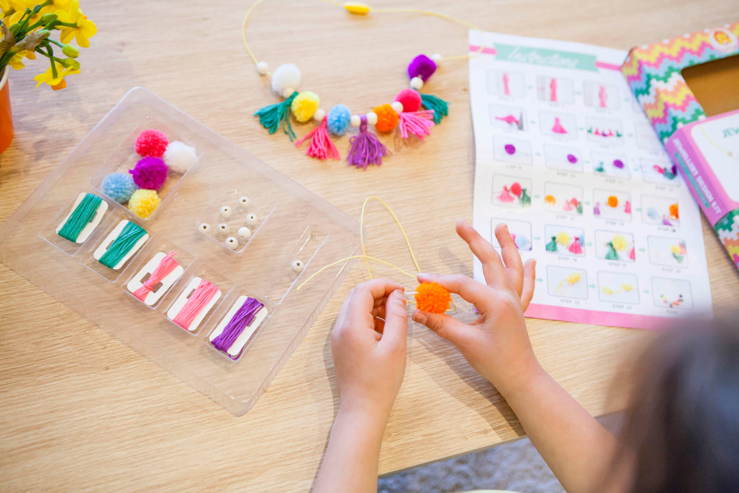 Jewellery Design Kit - Tassels and Pom Poms - Sweet Pea Kids