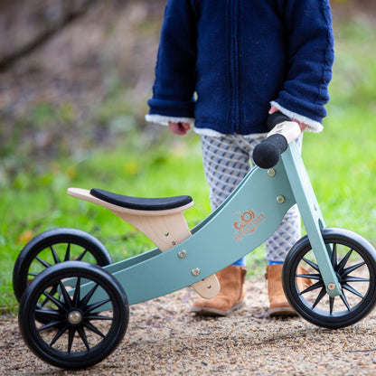 Order Online From Sweet Pea Kinderfeets - Toddler Tricycle + Helmet In Sage Colour