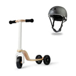 Toddler Scooter + Helmet - Black
