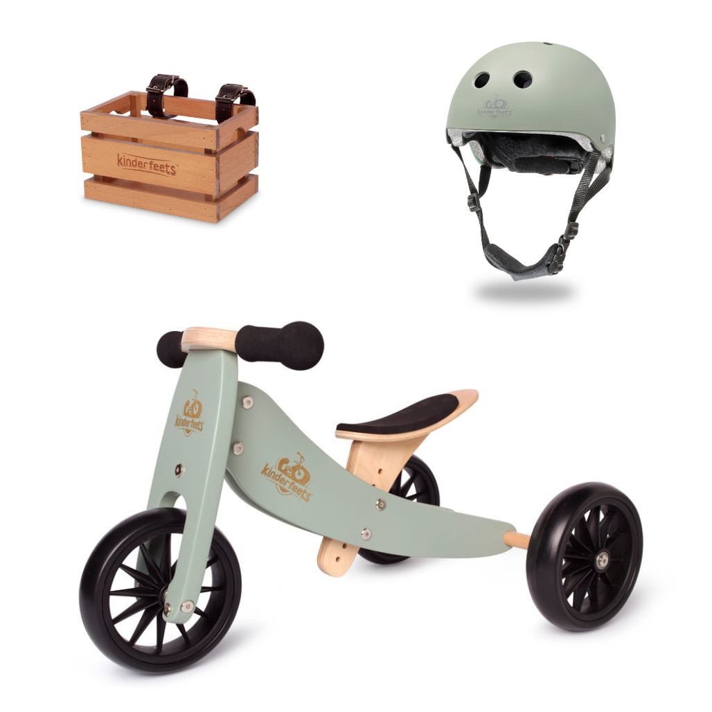 Buy Online Kinderfeets Toddler Tricycle + Basket + Helmet