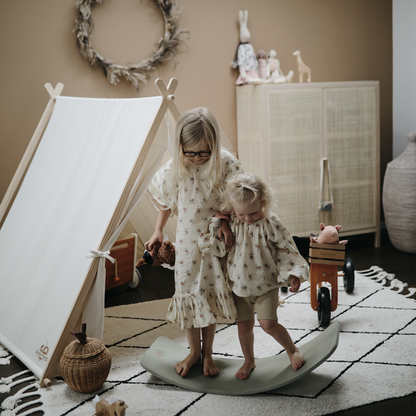 Kinderboard Balance Board – Montessori Wooden Play and Motor Skills Trainer