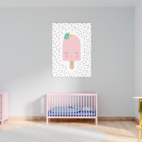 Sweet Pea - Pink Popsicle  Wall Art Print - Sweet Pea Kids