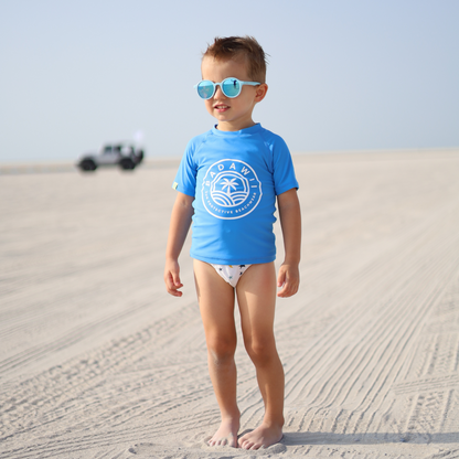 Flexible Sunglasses - Baby Blue Mirrored (3-10 years)