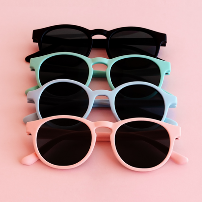Flexible Sunglasses - Baby Blue Mirrored (3-10 years)
