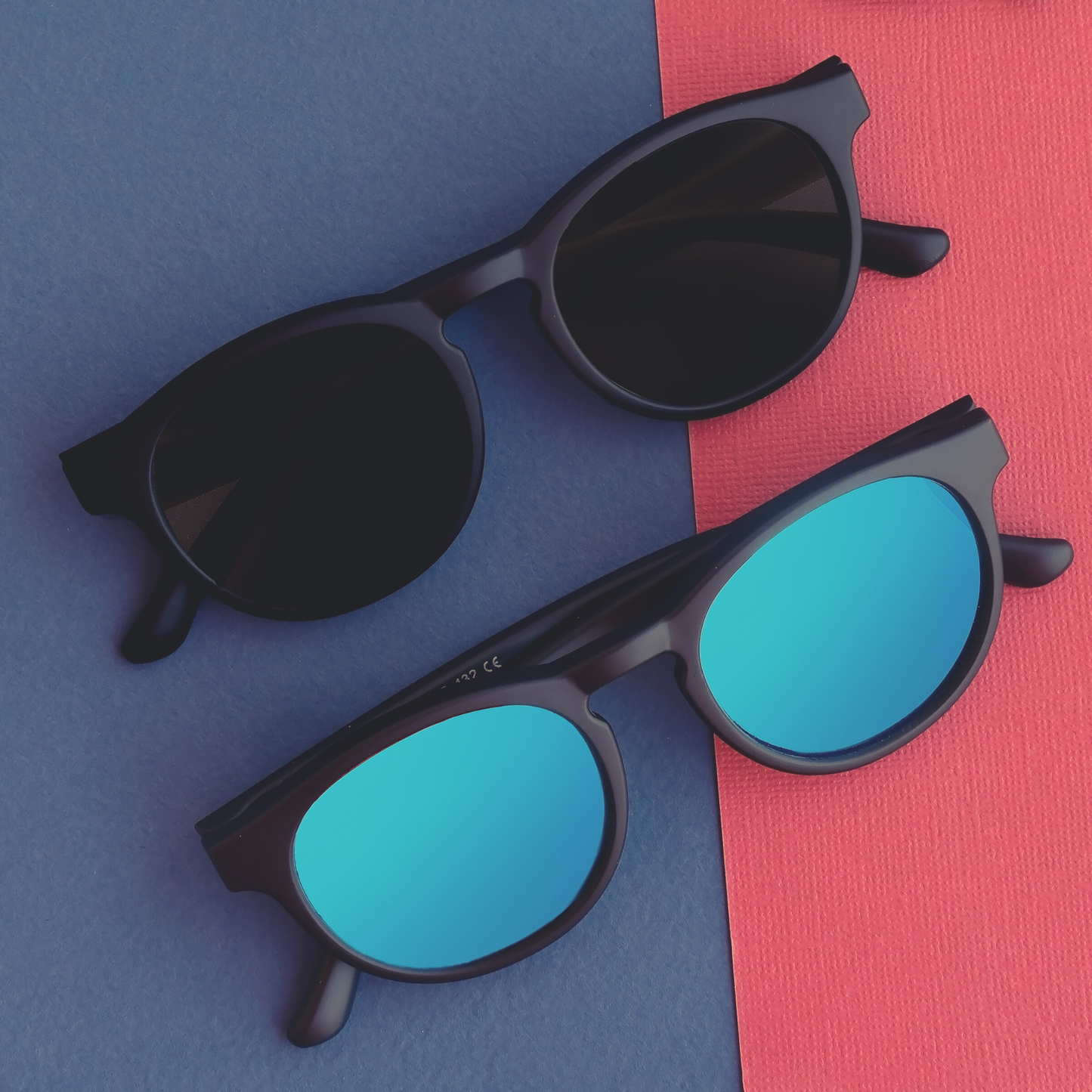 Flexible Sunglasses - Matte Black Mirrored (3-10 years)