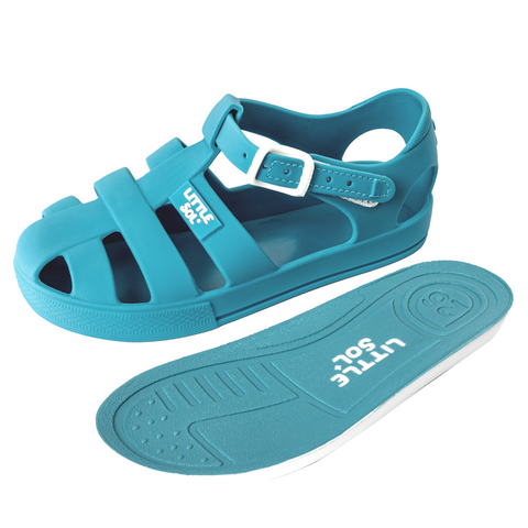 LITTLE SOL+ | Jaimi Sandal - Sea Blue | Flexible Waterproof