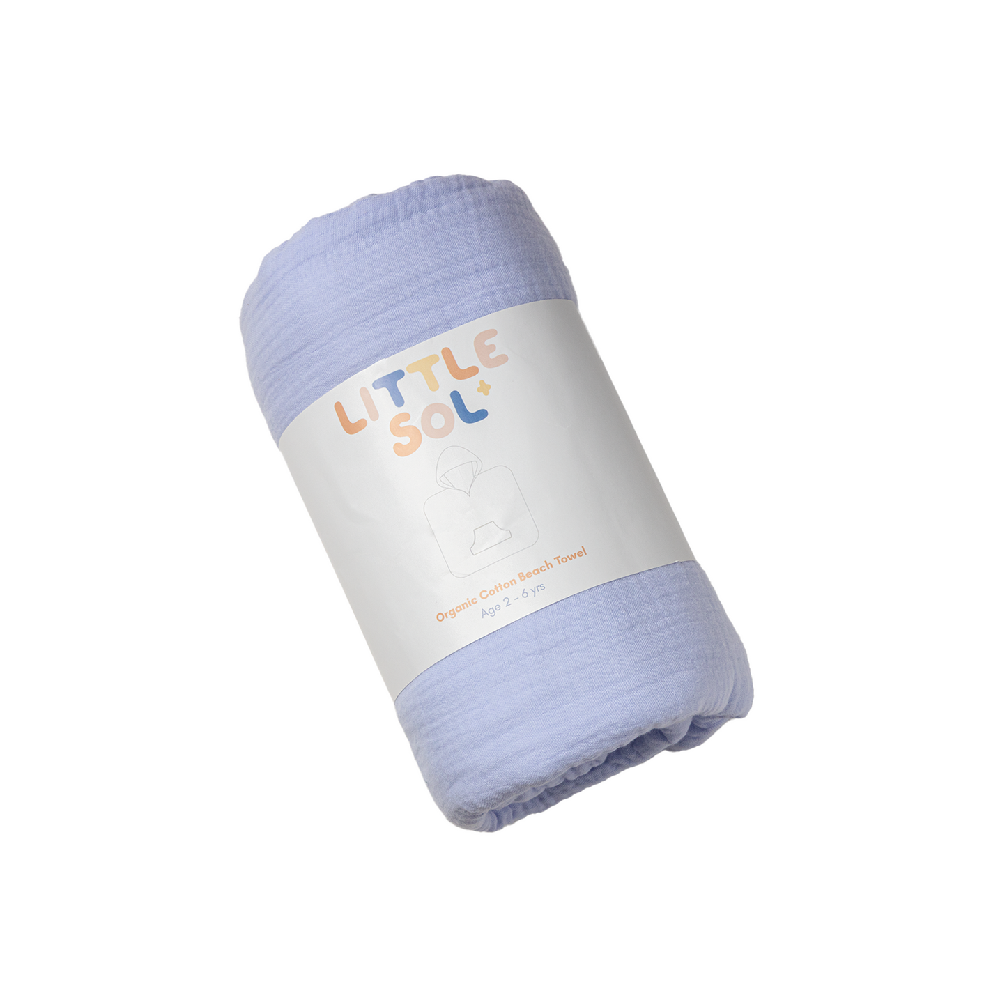 Organic Cotton Beach Towel - Sky Blue