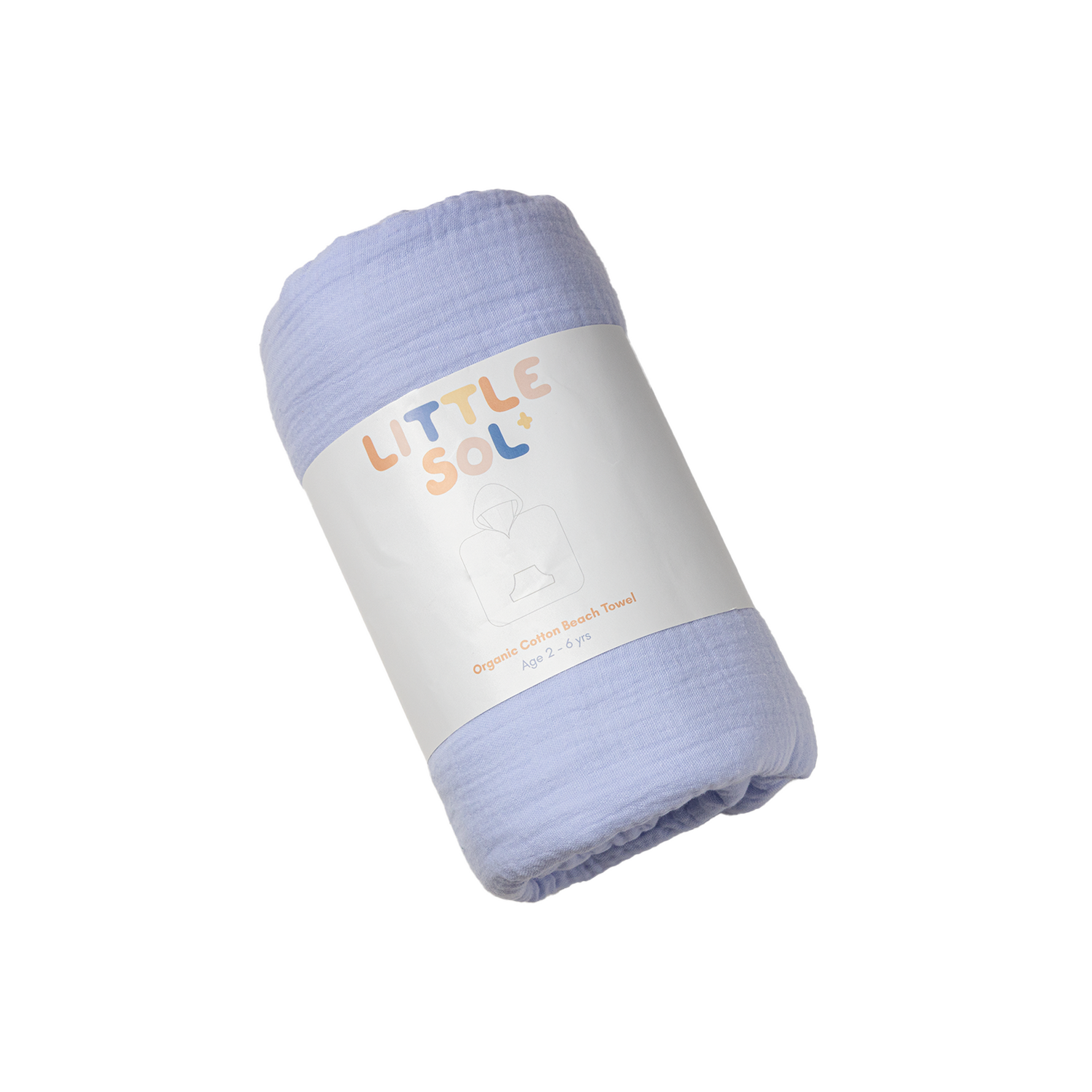 Organic Cotton Beach Towel - Sky Blue