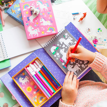 Colouring Set - Assorted Themed Activity Pack for Kids with Multiple Scenes