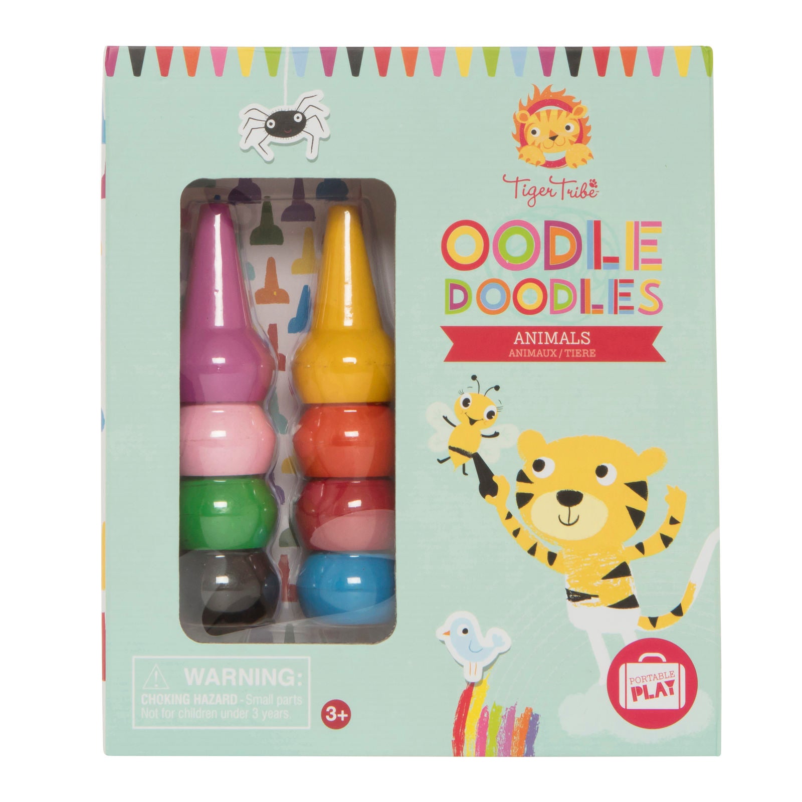 Tiger Tribe | Oodle Doodle - Animals | Crayon Colouring Set
