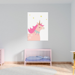 Sweet Pea - Pink Unicorn  Wall Art Print - Sweet Pea Kids