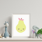 Sweet Pea - Sleepy Pear  Wall Art Print - Sweet Pea Kids