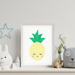 Sweet Pea - Sleepy Pineapple  Wall Art Print - Sweet Pea Kids