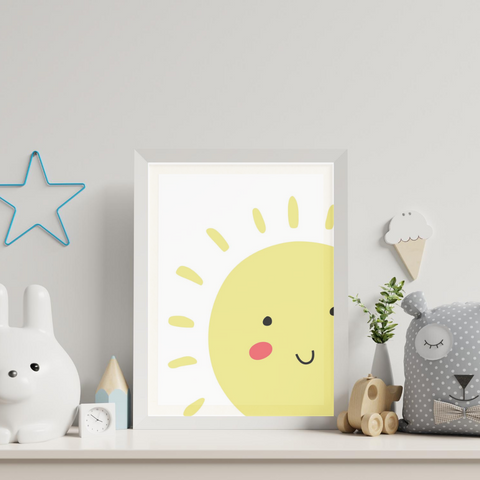 Sweet Pea - Smile Sun  Wall Art Print - Sweet Pea Kids