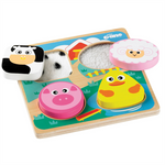 Bigjigs | Touch And Feel Puzzle - Farm | Age 1 Years+ | Sweet Pea