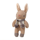 Gift-Ready | ThreadBear Design | Baby Threads Taupe Bunny Rattle
