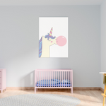 Sweet Pea - Unicorn Bubblegum  Wall Art Print - Sweet Pea Kids