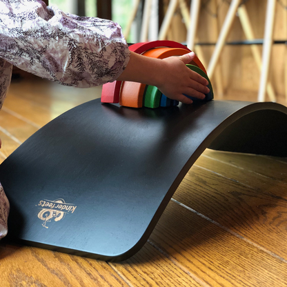 Kinderboard Balance Board – Montessori Wooden Play and Motor Skills Trainer