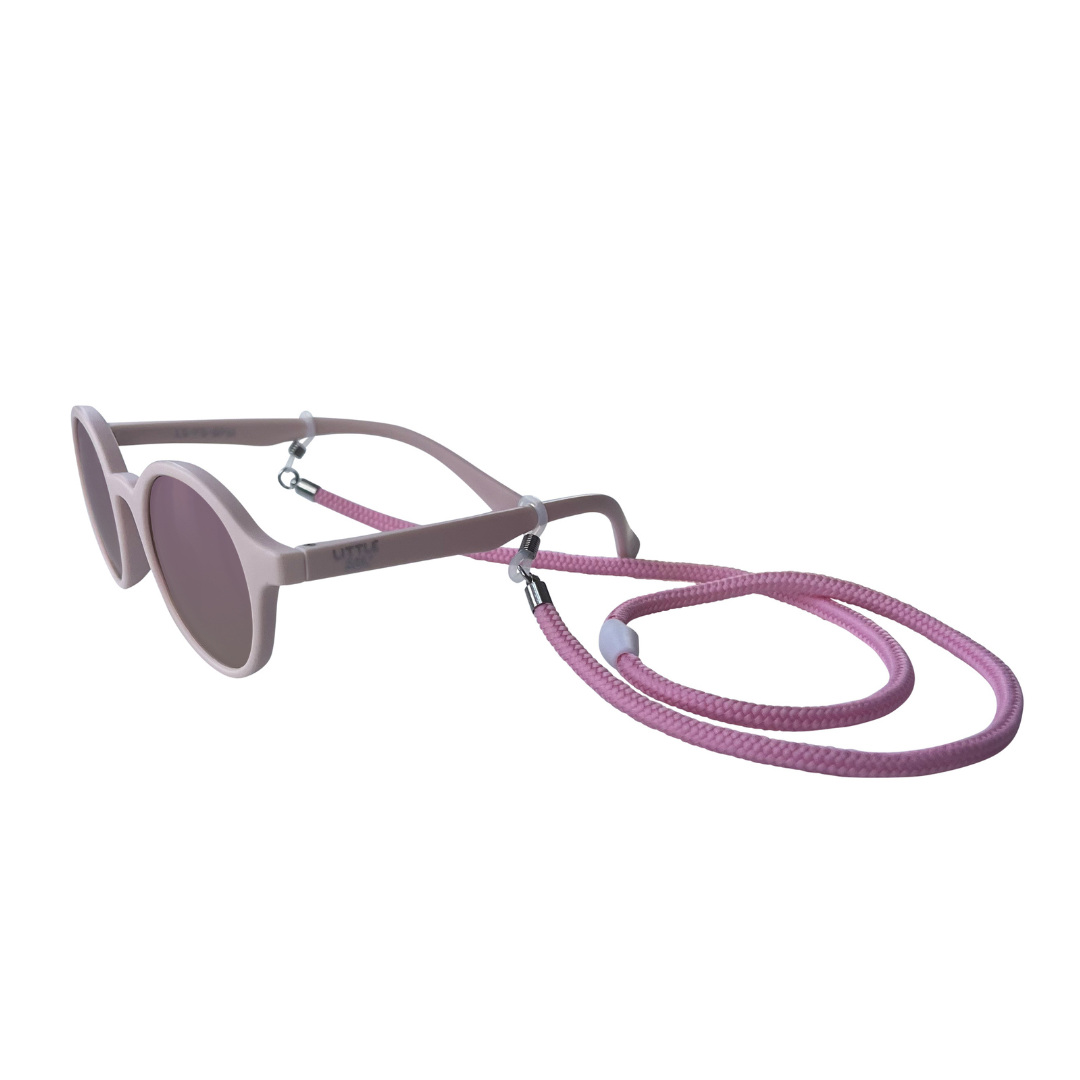 Pink Reflections Kids Sunglasses + Strap
