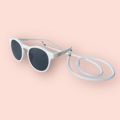 Ice White Kids Sunglasses + Strap