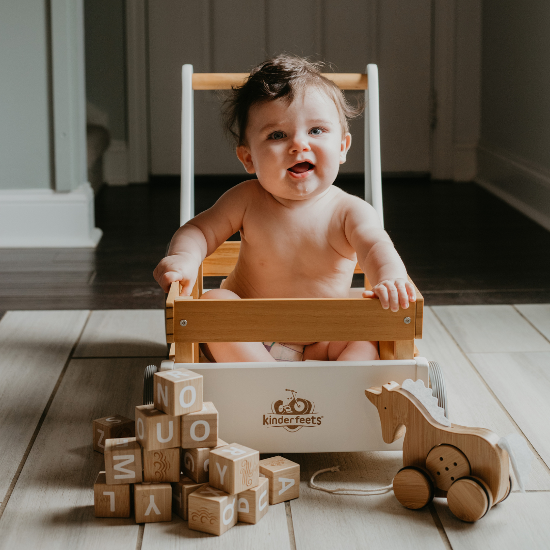 Kinderfeets Toy Cargo Walker - White