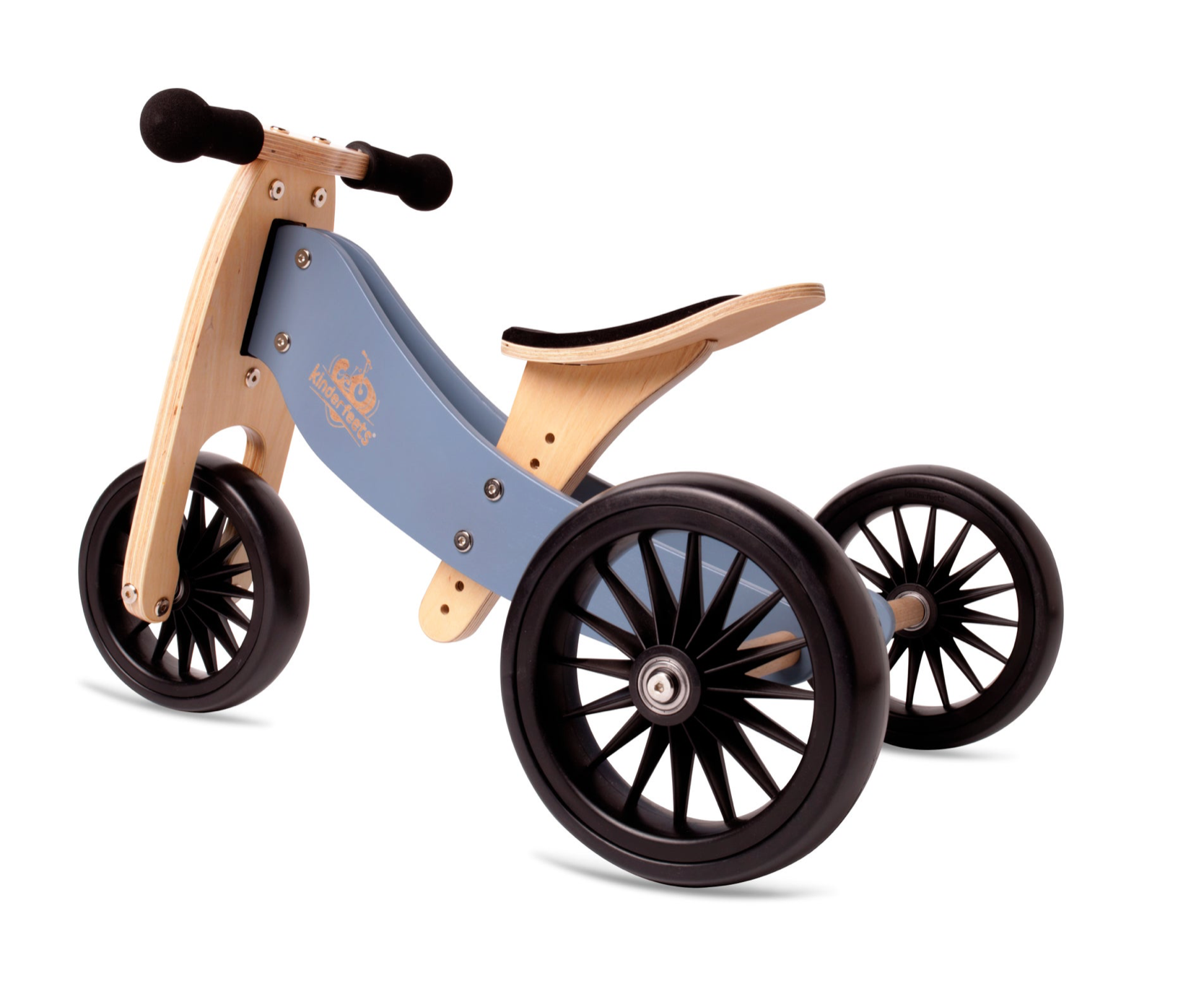 Kinderfeets - 2-in-1 Tiny Tot Plus Tricycle & Balance Bike - Slate Blue