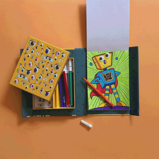 Tiger Tribe | Colouring Set In Crazy Eyes Design