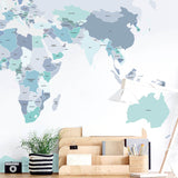 Countries of the World Map Wall Sticker - Medium