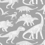 Dino Grey Wallpaper